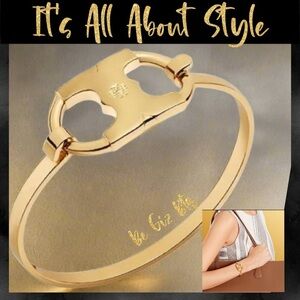 Tory Burch Authentic Gold Gemini Link ID Bracelet